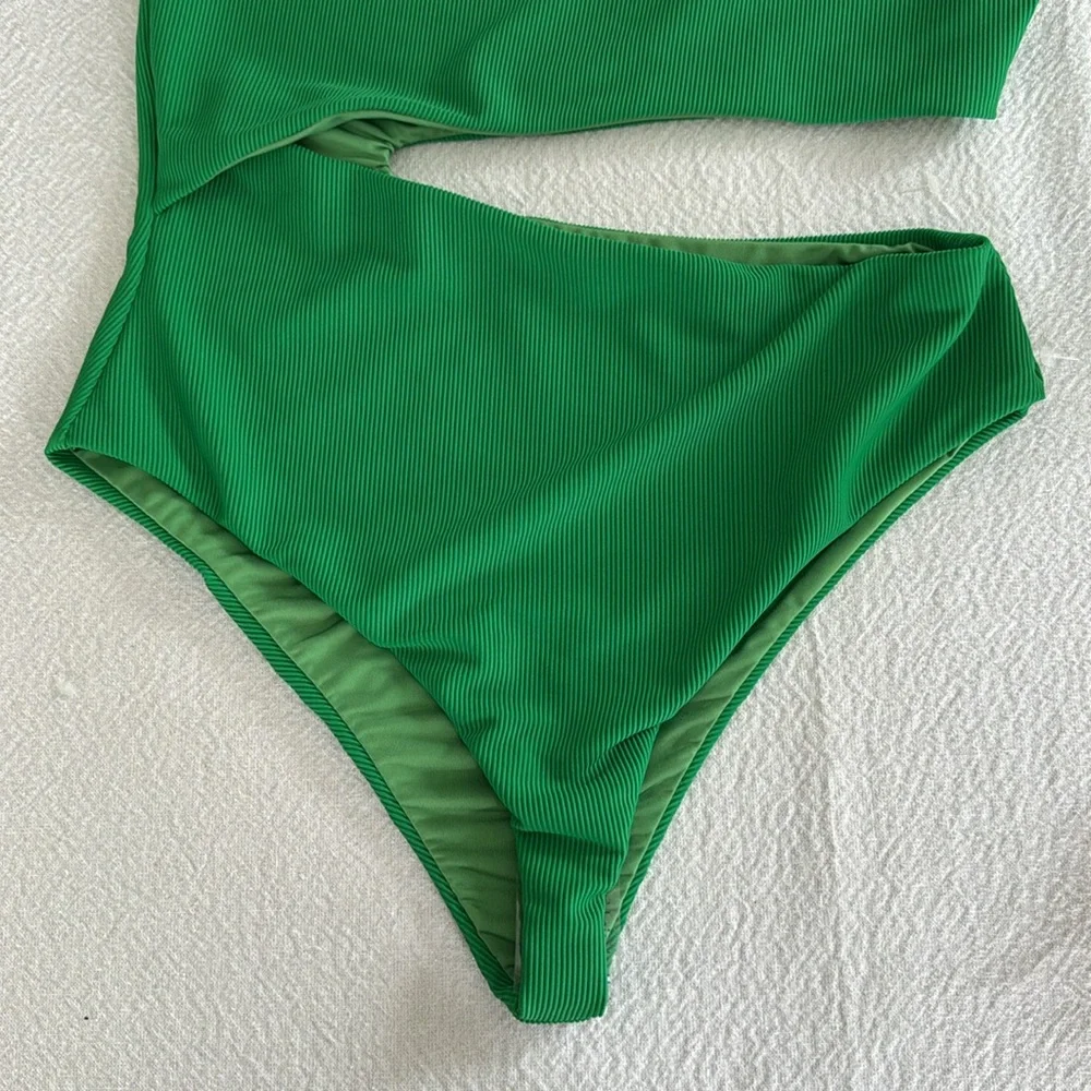 Beach Riot Core Collection Celine One Piece Green, Size Medium , $148